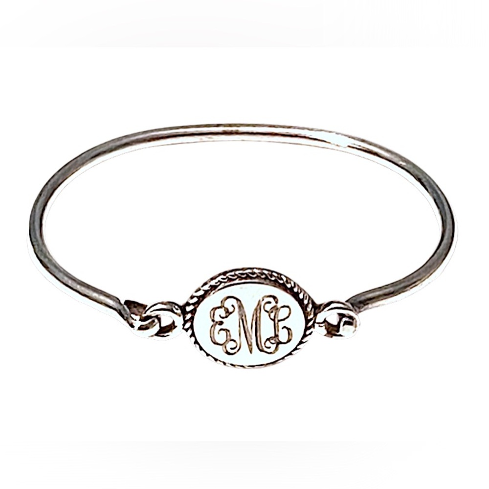 Silver Monogram Bracelet